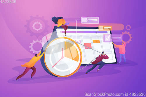 Image of Time management concept vector illustration