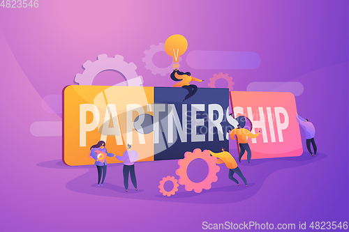 Image of Partnership concept vector illustration