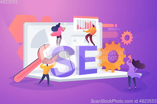 Image of SEO optimization concept vector illustration