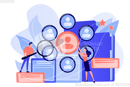 Image of Human resources concept vector illustration.