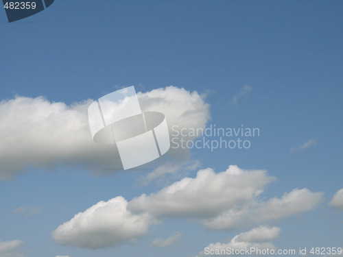Image of blue sky and white clouds