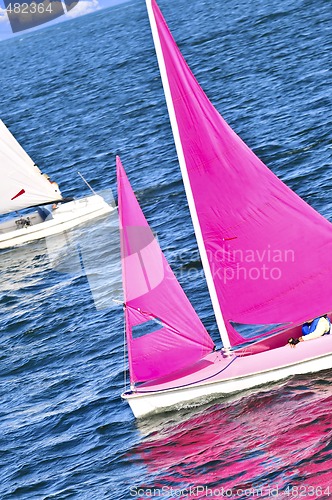 Image of Small sailboats