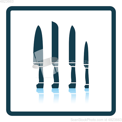 Image of Kitchen knife set icon