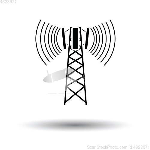 Image of Cellular broadcasting antenna icon