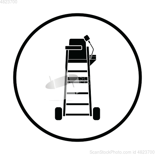 Image of Tennis referee chair tower icon