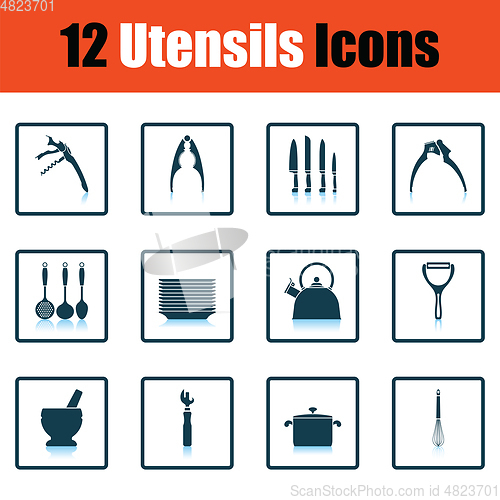 Image of Utensils icon set