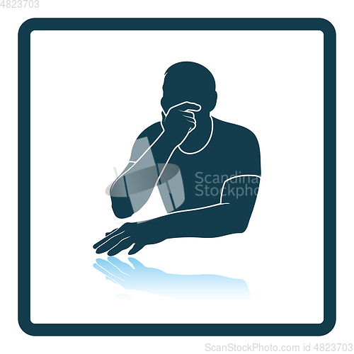 Image of Thinking man icon