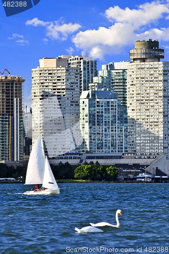 Image of Sailing in Toronto harbor