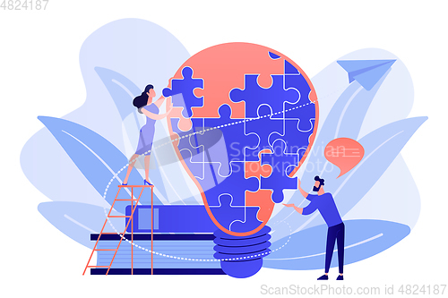 Image of Vision statement concept vector illustration.