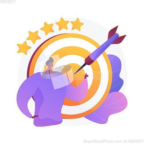 Image of Targeted marketing vector concept metaphor.