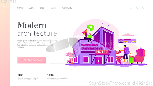 Image of Design hotel landing page template