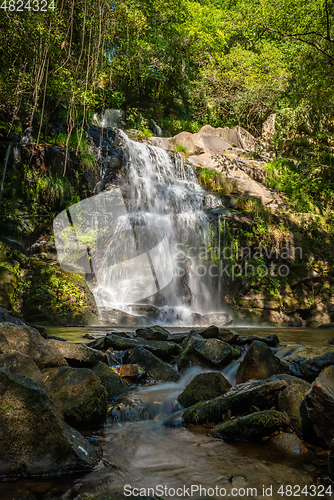 Image of Beautiful waterfall in Cabreia Portugal