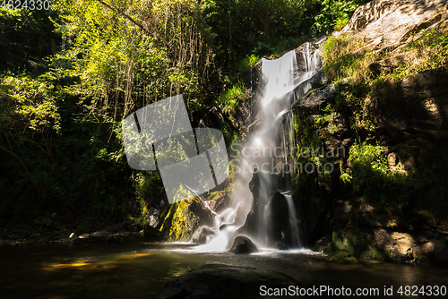 Image of Beautiful waterfall in Cabreia Portugal