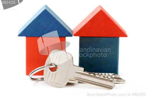 Image of houses and keys