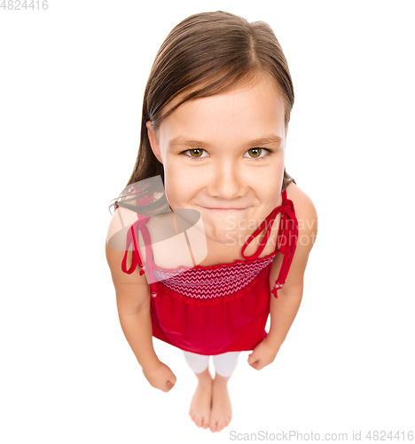 Image of Portrait of a happy little girl