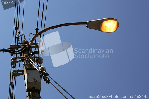 Image of Sky, Light, Wires