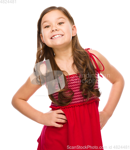 Image of Portrait of a happy little girl