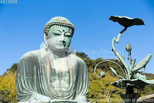 Image of Great Buddha on the grounds of Kotokuin Temple in Kamakura