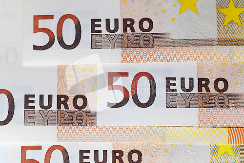 Image of Fifty euros, close-up