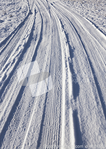 Image of Snow on the road