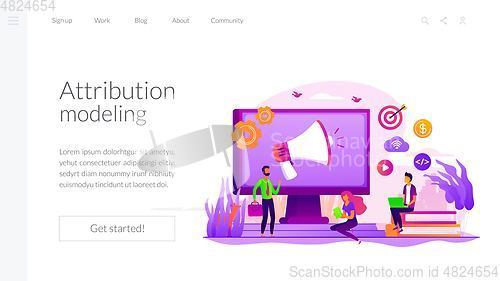 Image of Digital marketing strategy landing page template