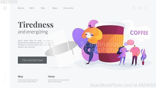 Image of Coffee break landing page concept