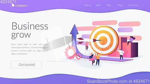 Image of Goals landing page concept