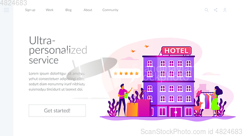 Image of Boutique hotel landing page template