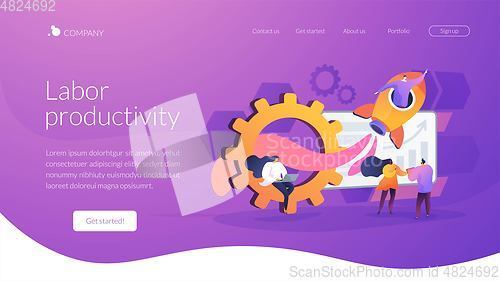 Image of Productivity landing page concept