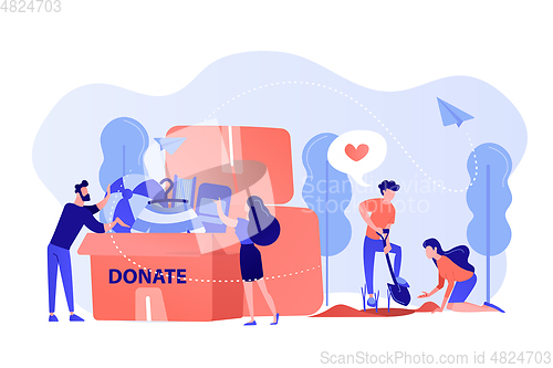 Image of Volunteering concept vector illustration.