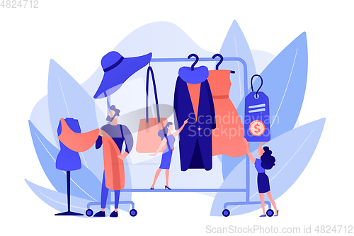 Image of Fashion house concept vector illustration.