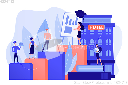 Image of Hospitality courses concept vector illustration