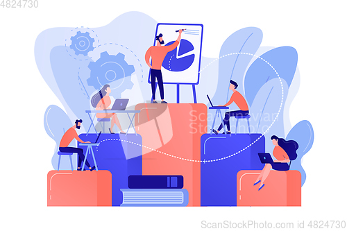 Image of Internal education concept vector illustration.