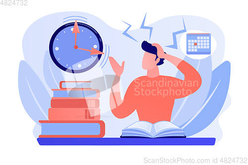 Image of Exams and tests concept vector illustration