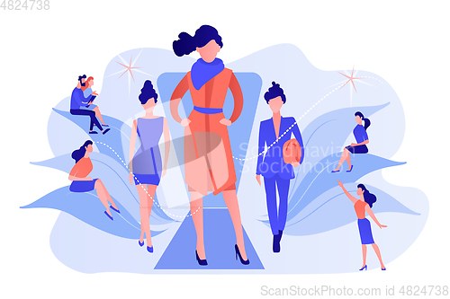 Image of Fashion week concept vector illustration.