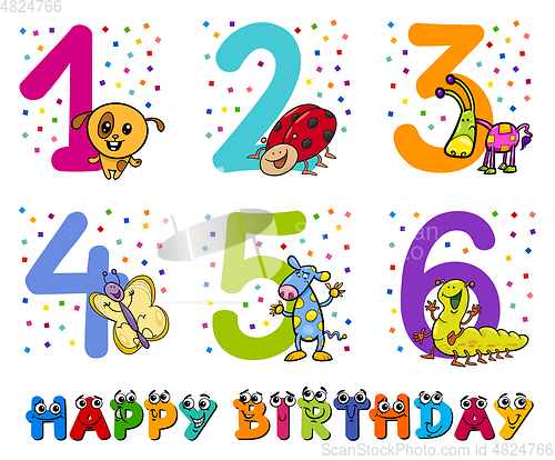 Image of birthday greeting cards collection