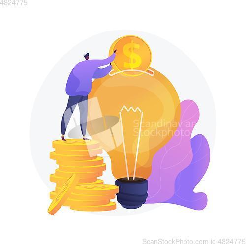 Image of Capital investment vector concept metaphor