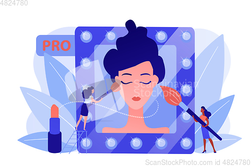 Image of Professional makeup concept vector illustration.