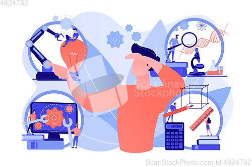 Image of STEM education concept vector illustration