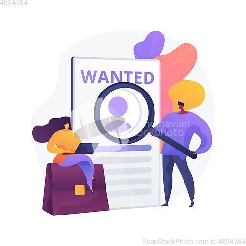 Image of Modern job search vector concept metaphor