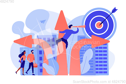 Image of Career change concept vector illustration.