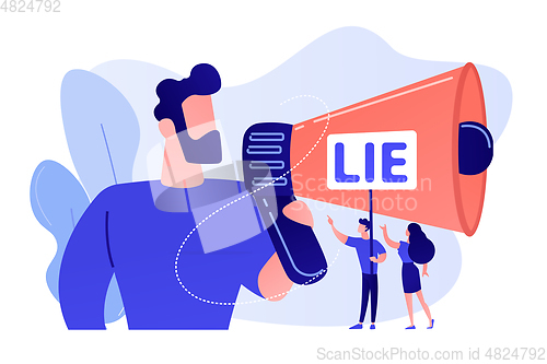 Image of Cheating concept vector illustration.