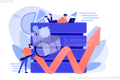 Image of Big data tools concept vector illustration.