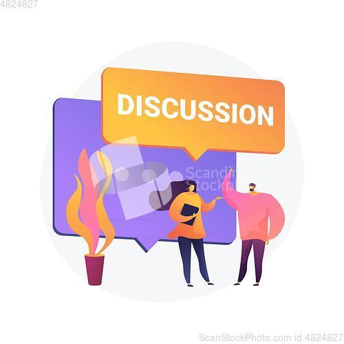 Image of Business discussion vector concept metaphor