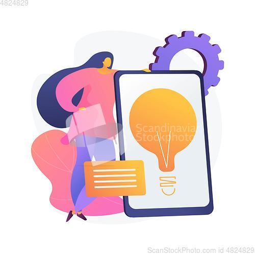 Image of Creative business solution presentation vector concept metaphor.