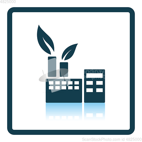 Image of Ecological industrial plant icon