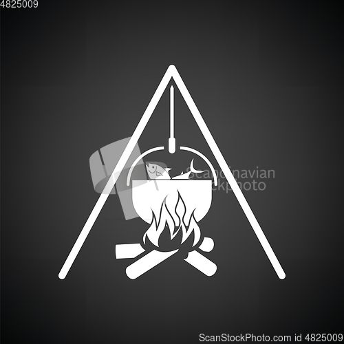 Image of Icon of fire and fishing pot