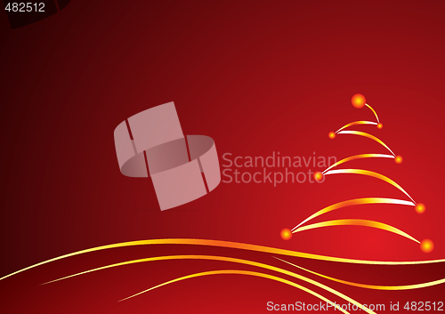 Image of Christmas red background