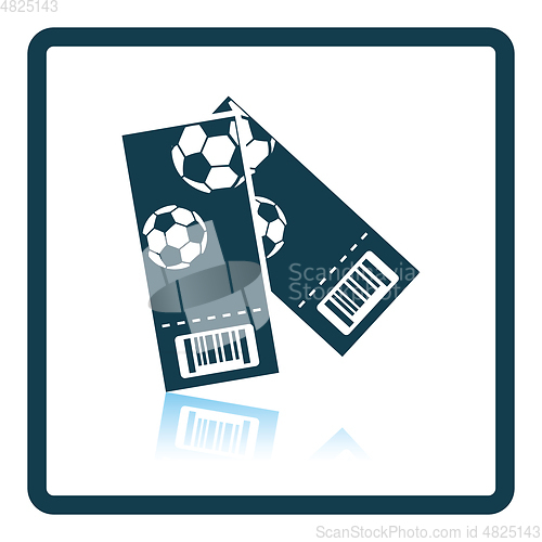 Image of Two football tickets icon