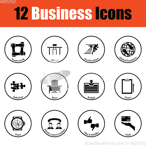 Image of Business icon set